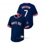 Maglia Baseball Uomo Chicago White Sox Tim Anderson Cooperstown Collection Blu