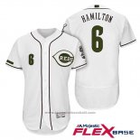 Maglia Baseball Uomo Cincinnati Reds 6 Billy Hamilton 2018 Alternato Autentico Flex Base