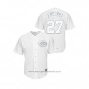 Maglia Baseball Uomo Cincinnati Reds Trevor Bauer 2019 Players Weekend J Ochart Replica Bianco