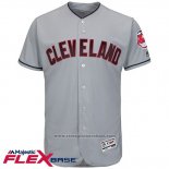 Maglia Baseball Uomo Cleveland Indians Blank Grigio Flex Base Autentico Collection