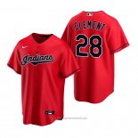 Maglia Baseball Uomo Cleveland Indians Ernie Clement Replica Alternato Rosso