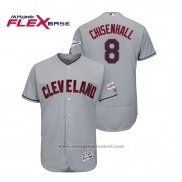 Maglia Baseball Uomo Cleveland Indians Lonnie Chisenhall 2019 All Star Patch Flex Base Grigio