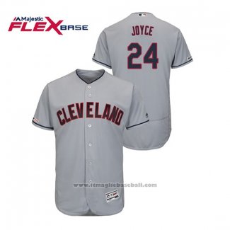 Maglia Baseball Uomo Cleveland Indians Matt Joyce Flex Base Grigio