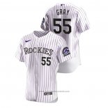 Maglia Baseball Uomo Colorado Rockies Jon Gray Authentic Bianco