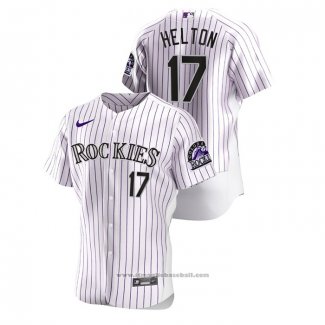 Maglia Baseball Uomo Colorado Rockies Todd Helton Authentic Bianco