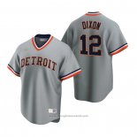 Maglia Baseball Uomo Detroit Tigers Brandon Dixon Cooperstown Collection Road Grigio