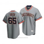 Maglia Baseball Uomo Detroit Tigers Gregory Soto Cooperstown Collection Road Grigio