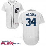 Maglia Baseball Uomo Detroit Tigers James Mccann Bianco Autentico Collection Flex Base