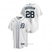 Maglia Baseball Uomo Detroit Tigers Niko Goodrum Replica Home Bianco