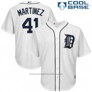 Maglia Baseball Uomo Detroit Tigers Victor Martinez 41 Bianco Cool Base