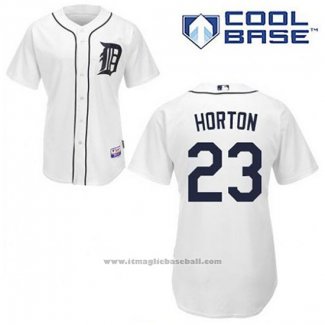 Maglia Baseball Uomo Detroit Tigers Willie Horton 23 Bianco Home Cool Base