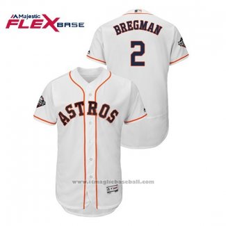 Maglia Baseball Uomo Houston Astros Alex Bregman Flex Base Bianco