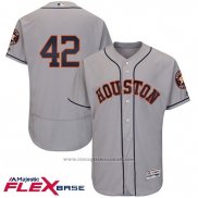 Maglia Baseball Uomo Houston Astros Jackie Robinson Grigio Flex Base