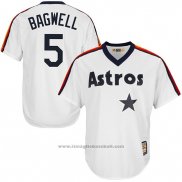 Maglia Baseball Uomo Houston Astros Jeff Bagwell Bianco Home Cooperstown