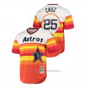 Maglia Baseball Uomo Houston Astros Jose Cruz Cooperstown Collection 1975 Home White Arancione