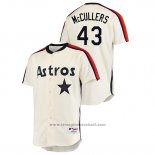 Maglia Baseball Uomo Houston Astros Lance Mccullers Oilers Vs. Houston Astros Cooperstown Collection Crema