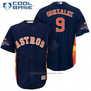 Maglia Baseball Uomo Houston Astros Marwin Gonzalez Blu Cool Base