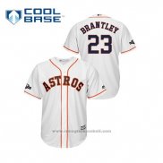 Maglia Baseball Uomo Houston Astros Michael Brantley 2019 Postseason Cool Base Bianco