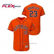 Maglia Baseball Uomo Houston Astros Michael Brantley Flex Base Arancione