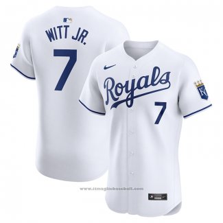 Maglia Baseball Uomo Kansas City Royals Bobby Witt JR. Home Elite Bianco