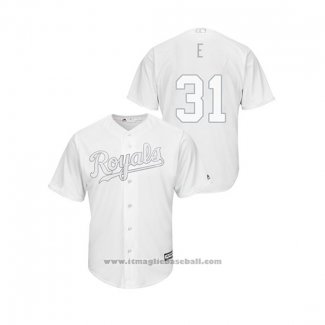 Maglia Baseball Uomo Kansas City Royals Ian Kennedy019 Players Weekend E Replica Bianco