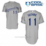 Maglia Baseball Uomo Kansas City Royals Jeremy Guthrie 11 Grigio Cool Base