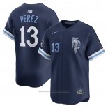 Maglia Baseball Uomo Kansas City Royals Salvador Perez City Connect Limited Blu