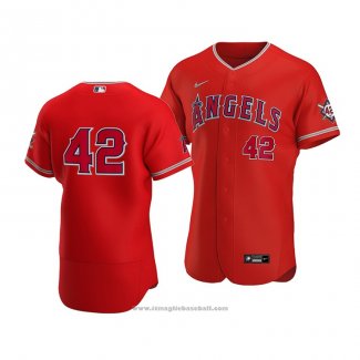 Maglia Baseball Uomo Los Angeles Angels Jackie Robinson Day Autentico Rosso