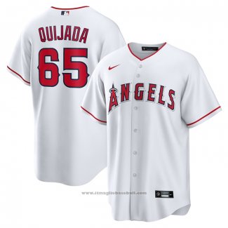 Maglia Baseball Uomo Los Angeles Angels Jose Quijada Home Replica Bianco