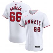 Maglia Baseball Uomo Los Angeles Angels Luis Garcia Home Elite Bianco