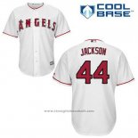 Maglia Baseball Uomo Los Angeles Angels Reggie Jackson 44 Bianco Home Cool Base