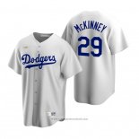 Maglia Baseball Uomo Los Angeles Dodgers Billy Mckinney Brooklyn Cooperstown Collection Home Bianco