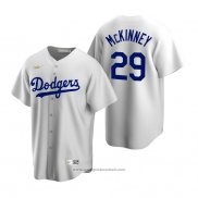Maglia Baseball Uomo Los Angeles Dodgers Billy Mckinney Brooklyn Cooperstown Collection Home Bianco