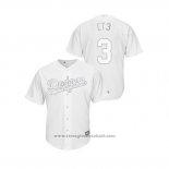 Maglia Baseball Uomo Los Angeles Dodgers Chris Taylor 2019 Players Weekend Ct3 Replica Bianco