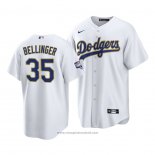 Maglia Baseball Uomo Los Angeles Dodgers Cody Bellinger 2021 Gold Program Replica Bianco