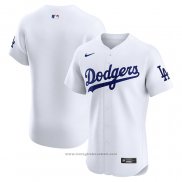 Maglia Baseball Uomo Los Angeles Dodgers Home Elite Bianco