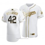 Maglia Baseball Uomo Los Angeles Dodgers Jackie Robinson Day Golden Edition Bianco