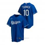 Maglia Baseball Uomo Los Angeles Dodgers Justin Turner Replica Alternato Blu