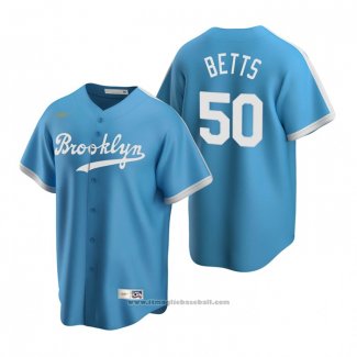 Maglia Baseball Uomo Los Angeles Dodgers Mookie Betts Cooperstown Collection Alternato Blu