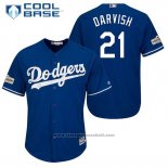 Maglia Baseball Uomo Los Angeles Dodgers Yu Darvish Cool Base