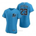 Maglia Baseball Uomo Miami Marlins Alex Jackson Autentico Alternato Blu