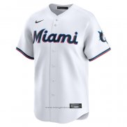 Maglia Baseball Uomo Miami Marlins Home Limited Bianco