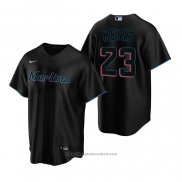 Maglia Baseball Uomo Miami Marlins Max Meyer Replica 2020 Nero