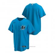 Maglia Baseball Uomo Miami Marlins Replica Alternato Blu