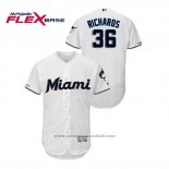 Maglia Baseball Uomo Miami Marlins Trevor Richards 150 Anniversario 2019 Flex Base Bianco