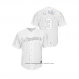 Maglia Baseball Uomo Milwaukee Brewers Orlando Arcia 2019 Players Weekend Replica Bianco