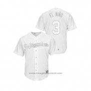 Maglia Baseball Uomo Milwaukee Brewers Orlando Arcia 2019 Players Weekend Replica Bianco