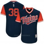 Maglia Baseball Uomo Minnesota Twins 2017 Little League World Series Chris Gimenez Blu