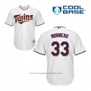 Maglia Baseball Uomo Minnesota Twins Justin Morneau 33 Bianco Home Cool Base