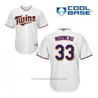 Maglia Baseball Uomo Minnesota Twins Justin Morneau 33 Bianco Home Cool Base